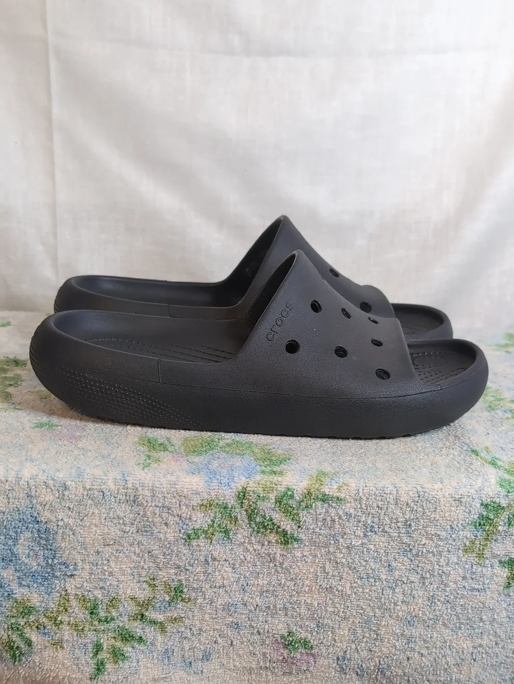 Black Crocs Slide Sandals mens 9